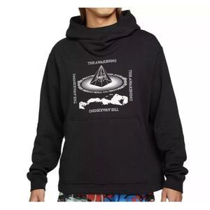 Nike Kyrie Irving Hoodie Sweatshirt DA6692 010 Men's Black Size XL